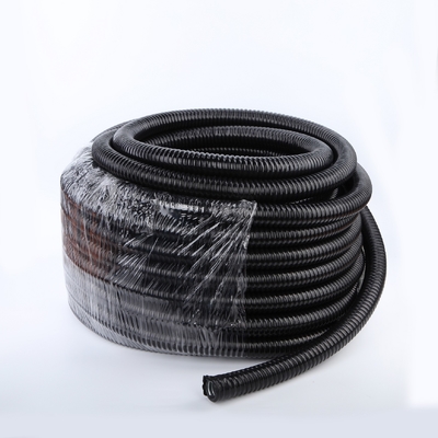 Китай Куртка Pvc 1/2» 3/4&quot; чернота гибких спиральных трубок металла защищает галоид электрического провода нул поставщик