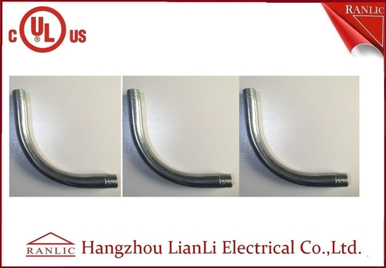 Китай Electro ниппели локтя проводника металла 3 дюймов/4 дюймов стальной твердый гальванизировал поставщик