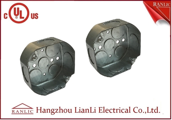 Китай Электрическая коробка в кабельной канализации металла коробки выхода Octangular стальная 4 дюйма * 4 дюйма поставщик